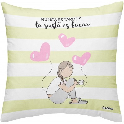 FUNDA COJÍN SIESTA C/UNICO...