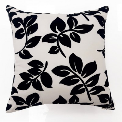 FUNDA COJÍN HOJAS 45X45...