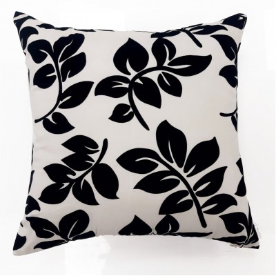 FUNDA COJÍN HOJAS...