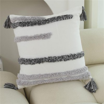 FUNDA COJÍN GUIZA C/GRIS 45x45