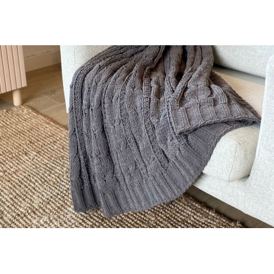 PLAID CHENILLA C/PIZARRA -...
