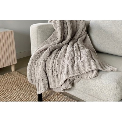 PLAID CHENILLA C/ARENA -...