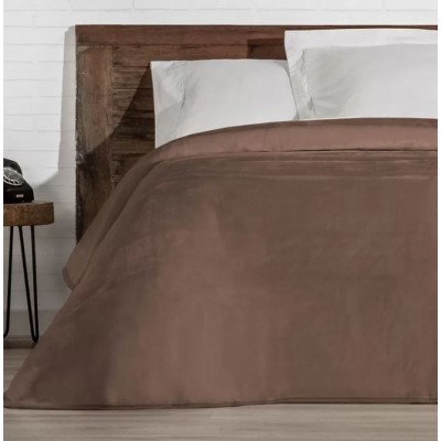 MANTA MINT C/MARRÓN CAMA...