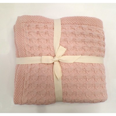 PLAID CROCHET.1586 C/ROSA -...