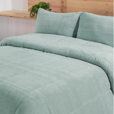 SHERPA RISO C/TURQUESA CAMA...