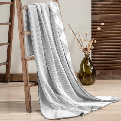 PLAID OTTO C/GRIS  - 140x190cm