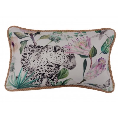 FUNDA COJÍN LEOPARDO 30x50