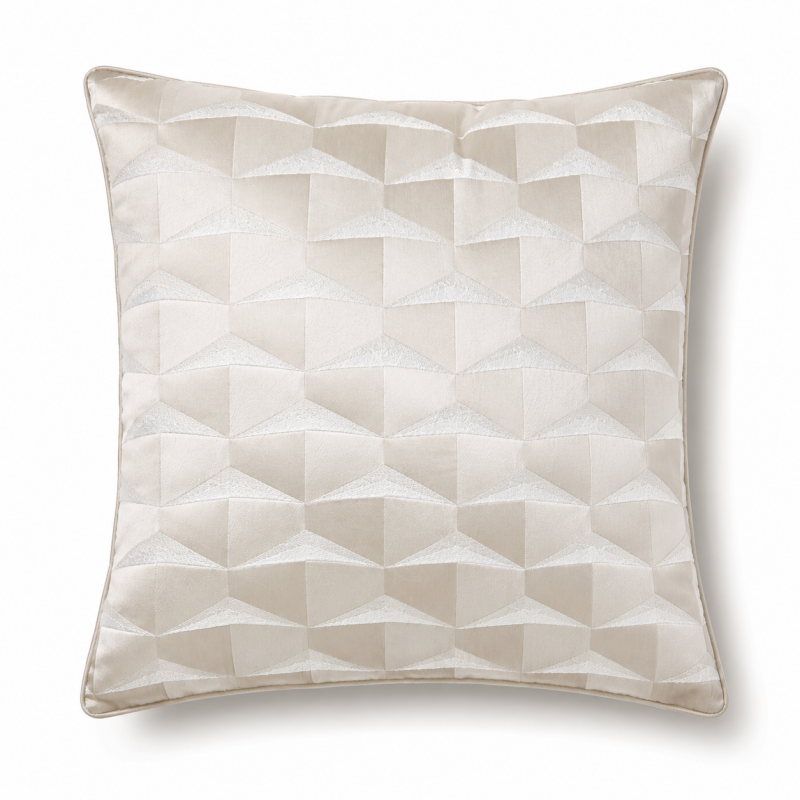 COJÍN GEOMÉTRICO C/CHAMPAGNE 45x45