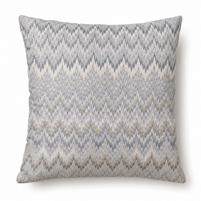 COJÍN ZIG-ZAG C/GRIS 45x45