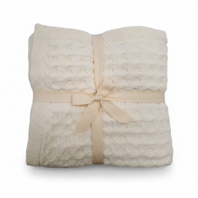 PLAID CROCHET.1586 C/MARFIL...