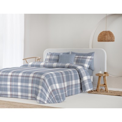 COMFORTER LEA C/AZUL CAMA...