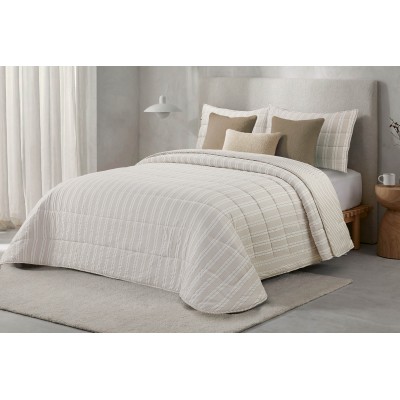 COMFORTER NILA C/BEIGE CAMA...