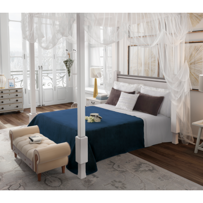 MANTA LISA-5047 C/AZUL CAMA...