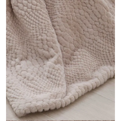 PLAID SHERPA-439 C/BEIG -...