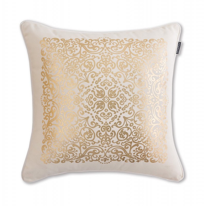 FUNDA COJÍN MARRIOT C/DORADO 45x45