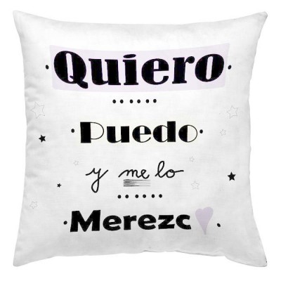 FUNDA COJÍN QUIERO,PUEDO...